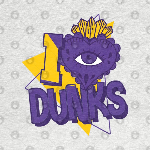 Love to Dunk Court Purple University Gold by funandgames